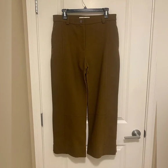 SEE BY CHLOÉ Wool Blend Trousers In Smoked Brown - Picture 3 of 11